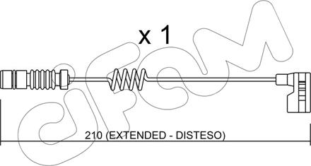 Cifam SU.209 - Сигнализатор, износ тормозных колодок unicars.by