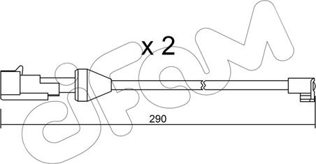 Cifam SU.204K - Сигнализатор, износ тормозных колодок unicars.by
