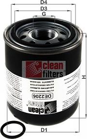 Clean Filters DE2206 - Патрон осушителя воздуха, пневматическая система unicars.by