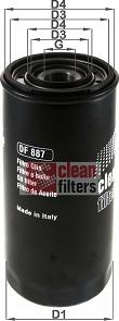 Clean Filters DF 887 - Масляный фильтр unicars.by