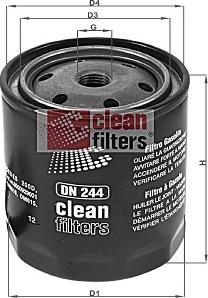 Clean Filters DN 244 - Топливный фильтр unicars.by