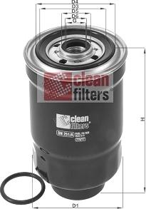 Clean Filters DN 251/A - Топливный фильтр unicars.by