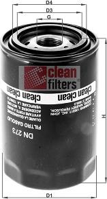 Clean Filters DN 273 - Топливный фильтр unicars.by