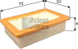 Clean Filters MA3482 - Воздушный фильтр, двигатель unicars.by