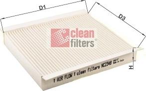 Clean Filters NC2348 - Фильтр воздуха в салоне unicars.by