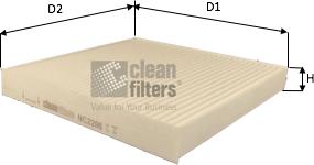 Clean Filters NC2206 - Фильтр воздуха в салоне unicars.by