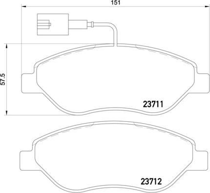 Cobreq N-592 - Тормозные колодки, дисковые, комплект unicars.by