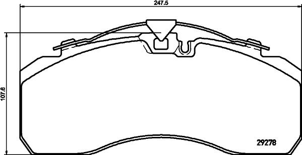 PE Automotive 08630000 - Тормозные колодки, дисковые, комплект unicars.by