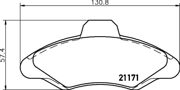 Cobreq N-130 - Тормозные колодки, дисковые, комплект unicars.by