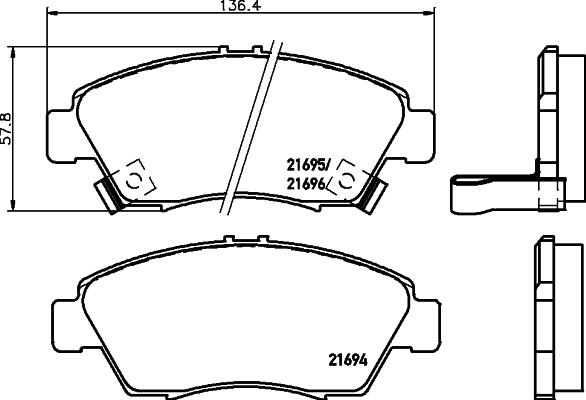 Lucas Electrical 6111839 - Тормозные колодки, дисковые, комплект unicars.by