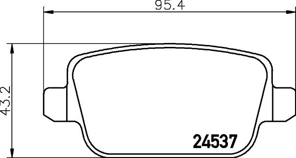 Cobreq N-868 - Тормозные колодки, дисковые, комплект unicars.by