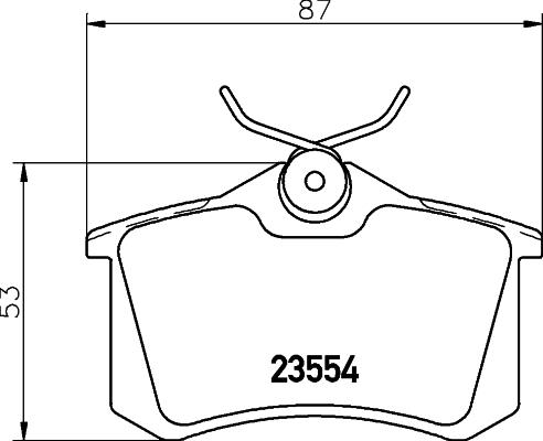 Cobreq N-884 - Тормозные колодки, дисковые, комплект unicars.by