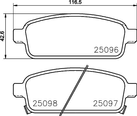 Cobreq N-387 - Тормозные колодки, дисковые, комплект unicars.by