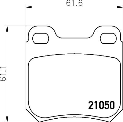 Cobreq N-321 - Тормозные колодки, дисковые, комплект unicars.by