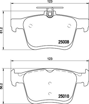 Cobreq N-296 - Тормозные колодки, дисковые, комплект unicars.by