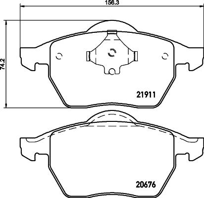 Cobreq N-255 - Тормозные колодки, дисковые, комплект unicars.by