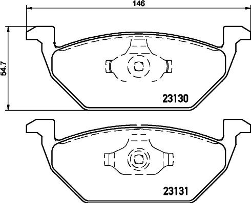 Cobreq N-252 - Тормозные колодки, дисковые, комплект unicars.by