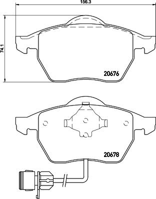 Cobreq N-269 - Тормозные колодки, дисковые, комплект unicars.by