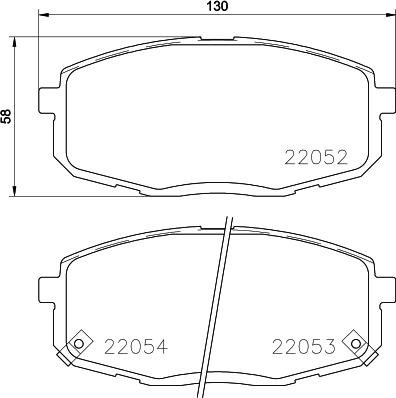 Cobreq N-2045 - Тормозные колодки, дисковые, комплект unicars.by