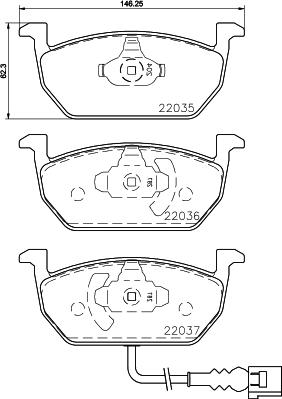 Cobreq N-2042 - Тормозные колодки, дисковые, комплект unicars.by