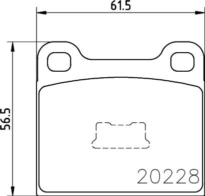 Cobreq N-204 - Тормозные колодки, дисковые, комплект unicars.by