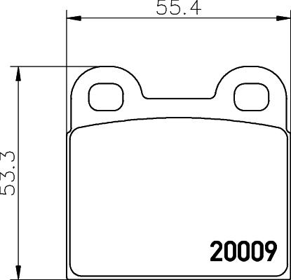 Cobreq N-201 - Тормозные колодки, дисковые, комплект unicars.by