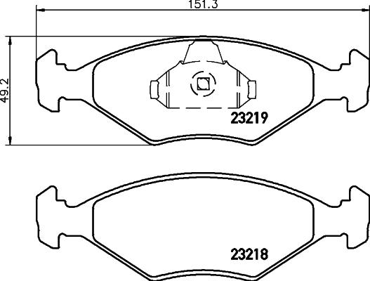 Cobreq N-213 - Тормозные колодки, дисковые, комплект unicars.by