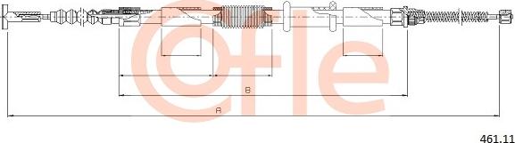 Cofle 92.461.11 - Тросик, cтояночный тормоз unicars.by