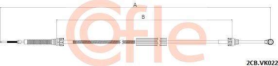 Cofle 92.2CB.VK022 - Трос, наконечник, ступенчатая коробка передач unicars.by