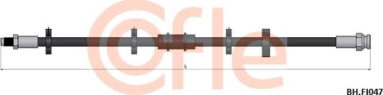 Cofle 92.BH.FI047 - Тормозной шланг unicars.by