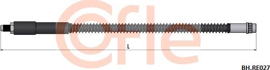 Cofle 92.BH.RE027 - Тормозной шланг unicars.by