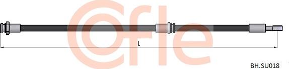 Cofle 92.BH.SU018 - Тормозной шланг unicars.by