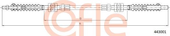 Cofle 92.443001 - Тросик газа unicars.by