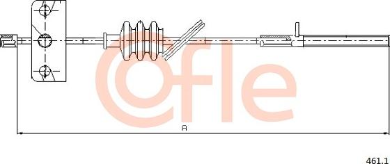 Cofle 461.1 - Тросик, cтояночный тормоз unicars.by