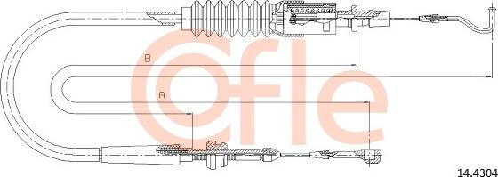 Cofle 92144304 - Тросик газа unicars.by