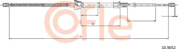 Cofle 92.10.9052 - Тросик, cтояночный тормоз unicars.by