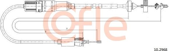 Cofle 92.10.2968 - Трос, управление сцеплением unicars.by