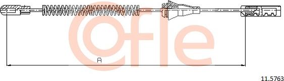 Cofle 92.11.5763 - Тросик, cтояночный тормоз unicars.by