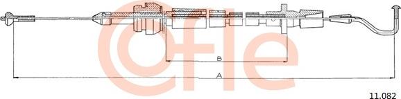 Cofle 9211082 - Тросик газа unicars.by