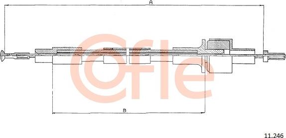 Cofle 11.246 - Трос, управление сцеплением unicars.by