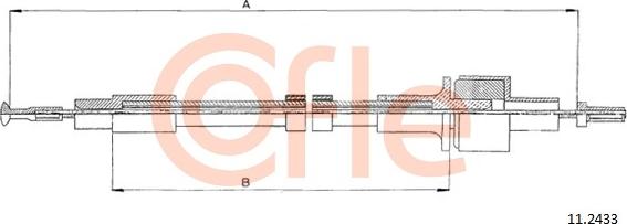 Cofle 11.2433 - Трос, управление сцеплением unicars.by