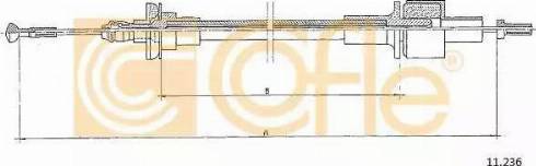 Cofle 11.236 - Трос, управление сцеплением unicars.by