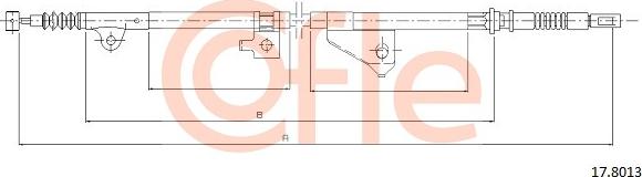 Cofle 17.8013 - Тросик, cтояночный тормоз unicars.by