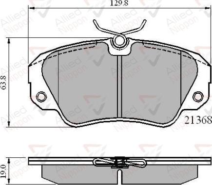 Comline ADB0493 - Тормозные колодки, дисковые, комплект unicars.by