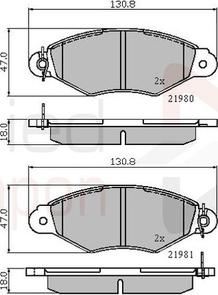 Comline ADB0485 - Тормозные колодки, дисковые, комплект unicars.by