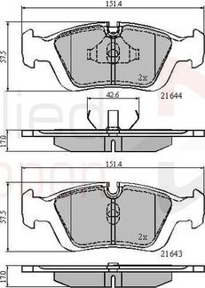 Comline ADB0513 - Тормозные колодки, дисковые, комплект unicars.by