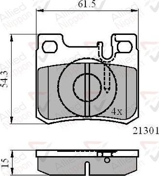 Comline ADB01067 - Тормозные колодки, дисковые, комплект unicars.by