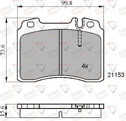 Comline ADB01006 - Тормозные колодки, дисковые, комплект unicars.by