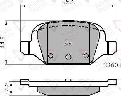 Comline ADB01026 - Тормозные колодки, дисковые, комплект unicars.by