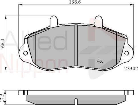 Comline ADB01021 - Тормозные колодки, дисковые, комплект unicars.by